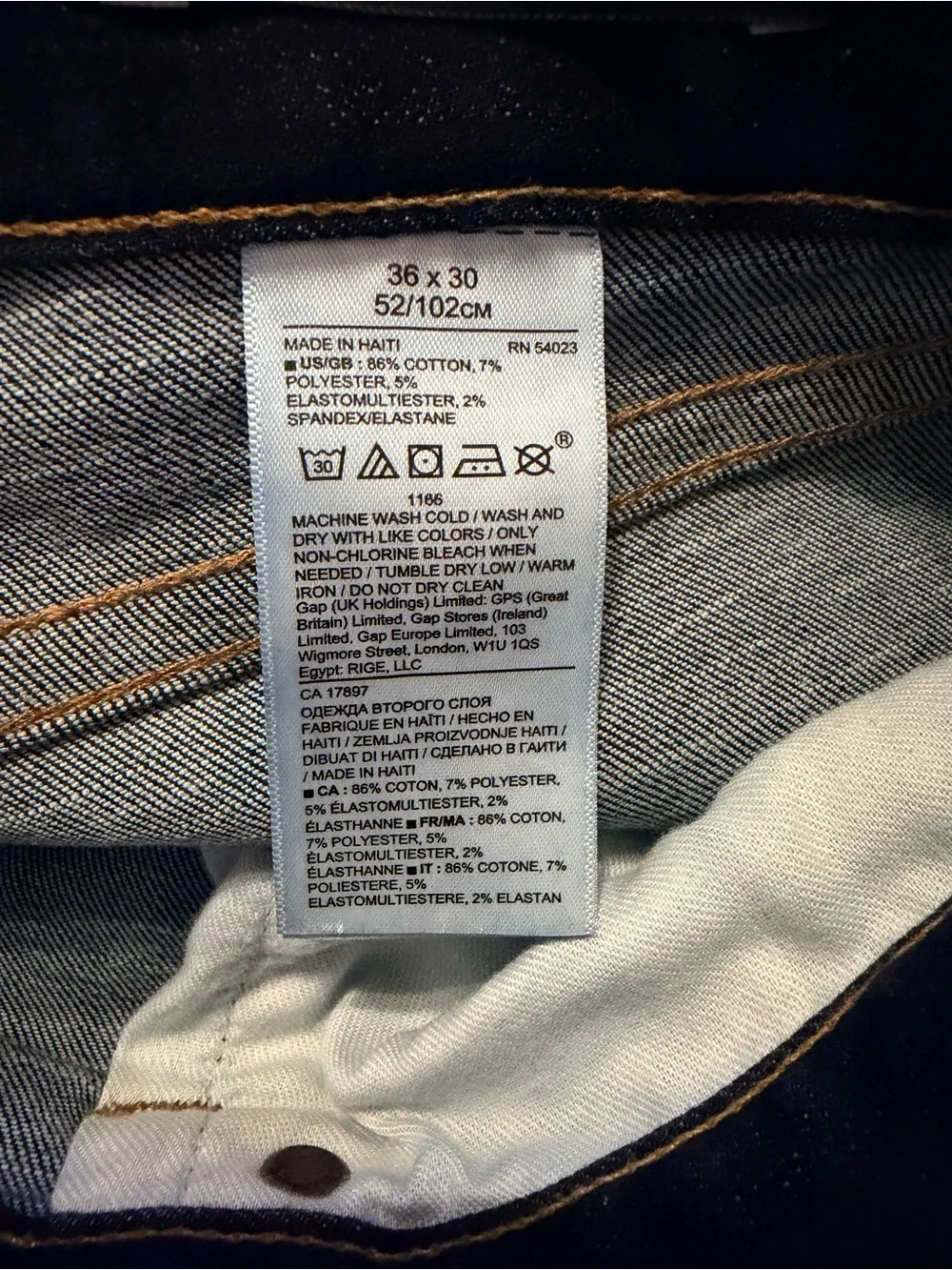 Banana Republic Athletic Tapered Rapid Movement Jeans Dark Wash Size 36/30